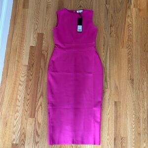 Elliatt Vibrant Pink Sleeveless Midi Dress